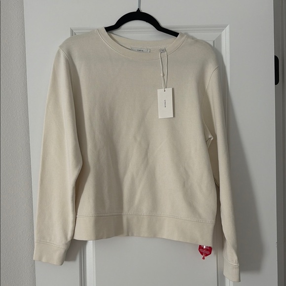 Vince Tops - Vince Off-White Crewneck Sweatshirt